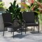 Flash Furniture Black Stacking Wicker Patio Armchairs, PK 2 2-TW-3WBE073-BK-GG - alternate 8